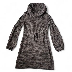 Calvin Klein Sweater Dress Women’s Size L Cowl Neck Long Sleeve Knit Knee Length